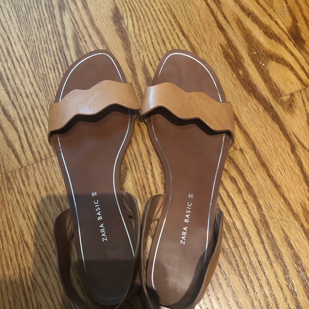 Zara samdals Leather! 38 (7,5) - Picture 2 of 3